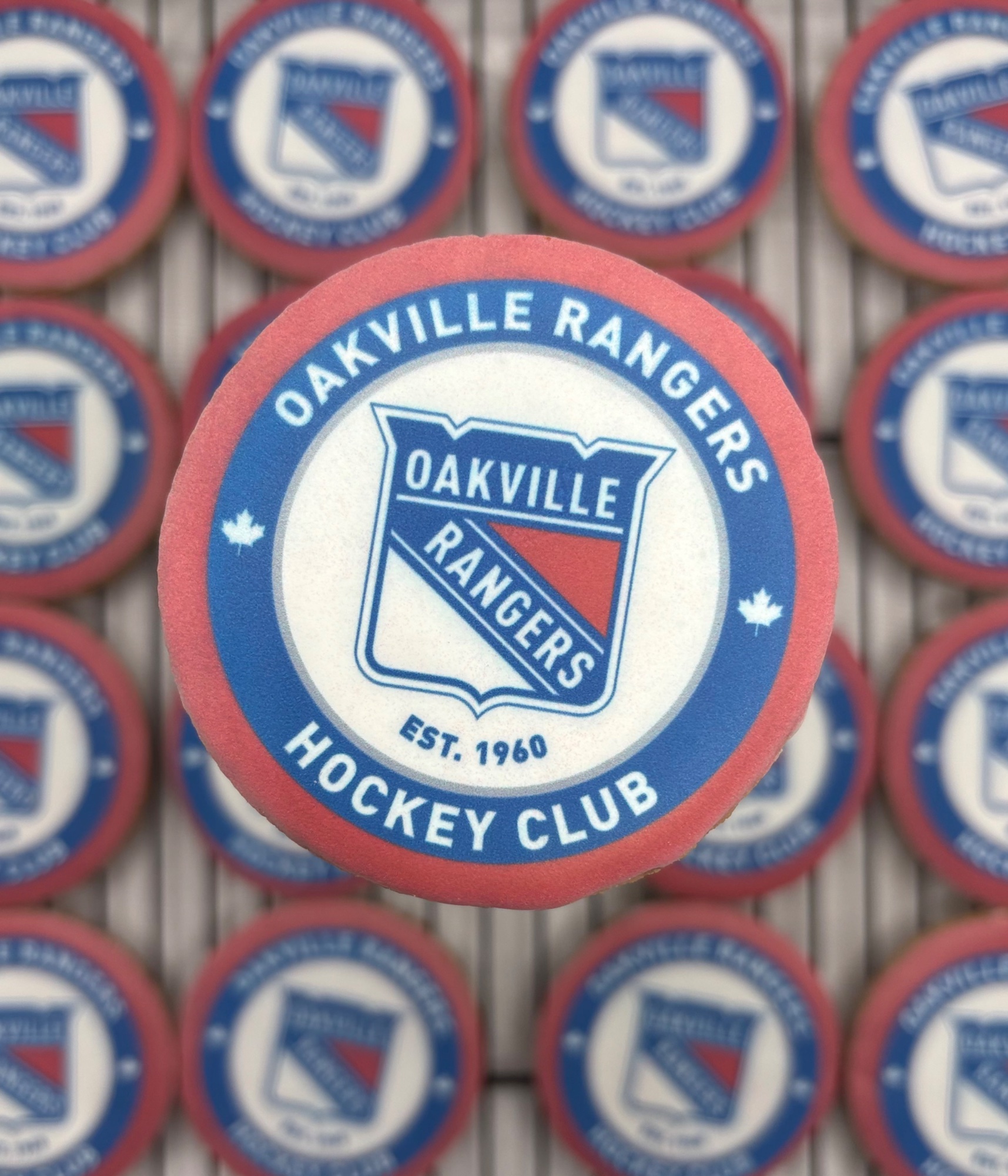 Rangers themed cookies